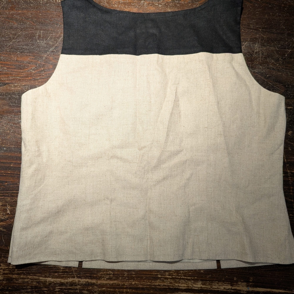 Coldwater Creek Black and Cream Tank Top